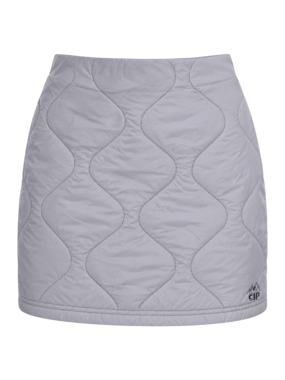 Coney Island Picnic Alpine Slopes Gray Quilted Puffer Mini Skirt Size 24 XS NWOT